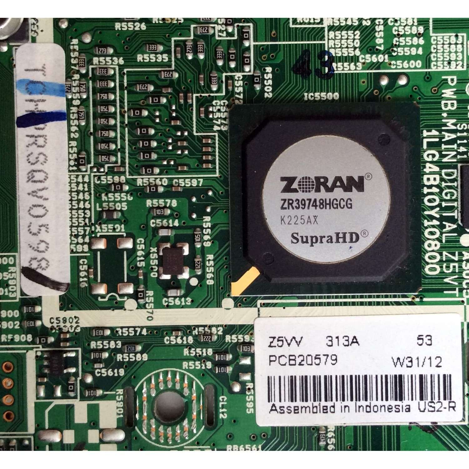 TARJETA MAIN DIGITAL / SANYO Z5VV / 1LG4B10Y10800 Z5VV / 1LG4B10Y10800 / PANEL T420HVN02.0 / MODELO DP42841 P42841-06 - Imagen 3